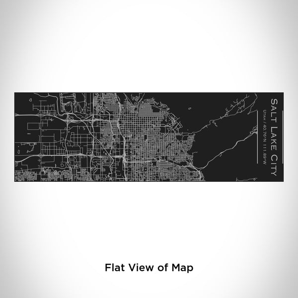 Salt Lake City - Utah Map Insulated Cup in Matte Black