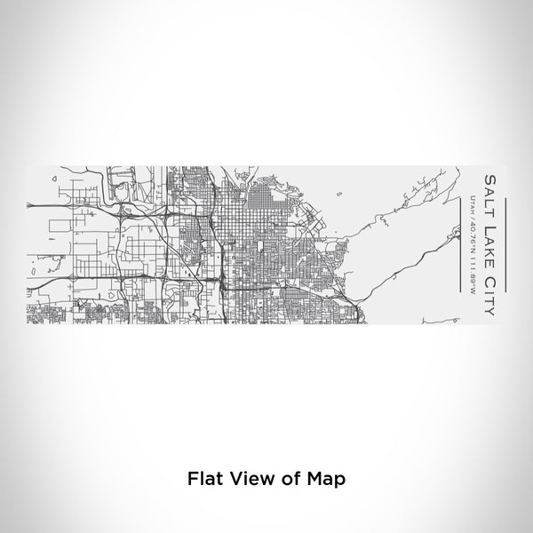 Rendered View of Salt Lake City Utah Map Engraving on 10oz Stainless Steel Insulated Cup with Sliding Lid in White