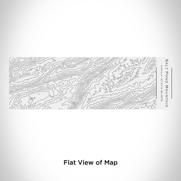 Rendered View of Salt Pond Mountain Virginia Map Engraving on 10oz Stainless Steel Insulated Cup with Sliding Lid in White