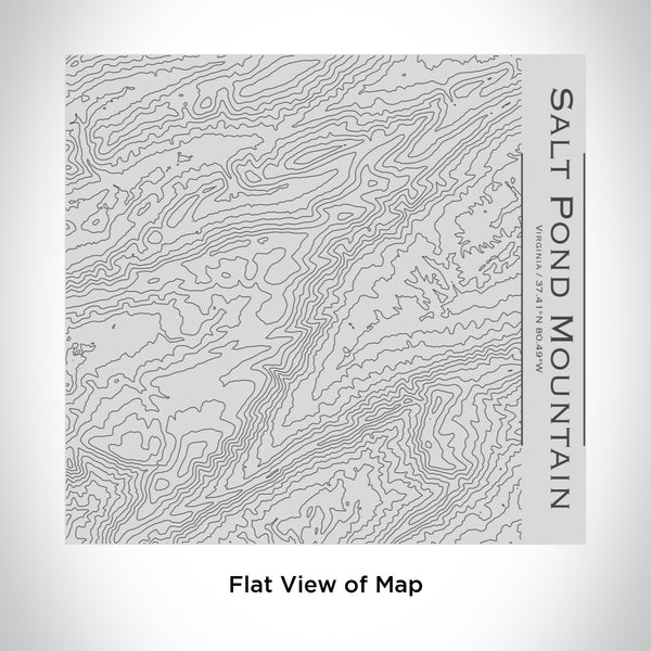 Rendered View of Salt Pond Mountain Virginia Map Engraving on 17oz Stainless Steel Insulated Tumbler