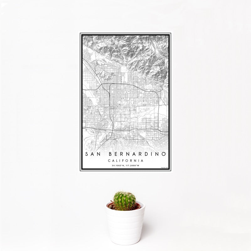 San Bernardino - California Classic Map Print