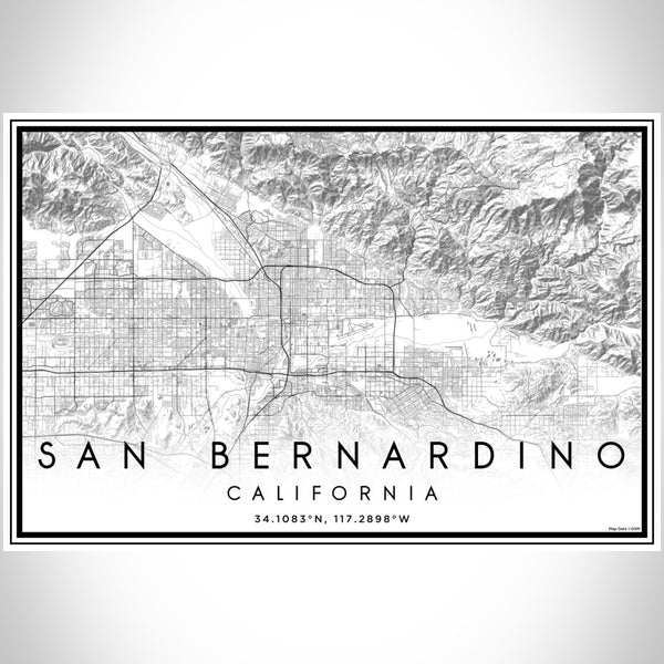 San Bernardino - California Classic Map Print