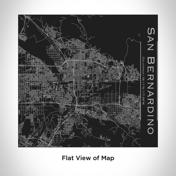 San Bernardino - California Map Tumbler in Matte Black