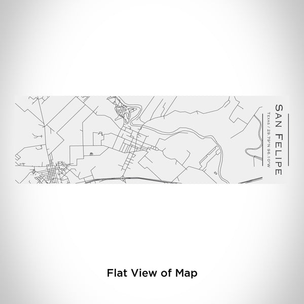Rendered View of San Felipe Texas Map Engraving on 10oz Stainless Steel Insulated Cup with Sliding Lid in White