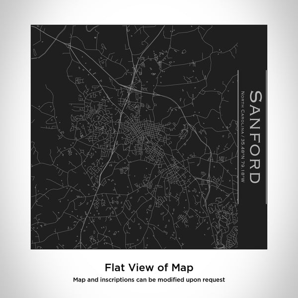 Sanford - North Carolina Map Tumbler in Matte Black