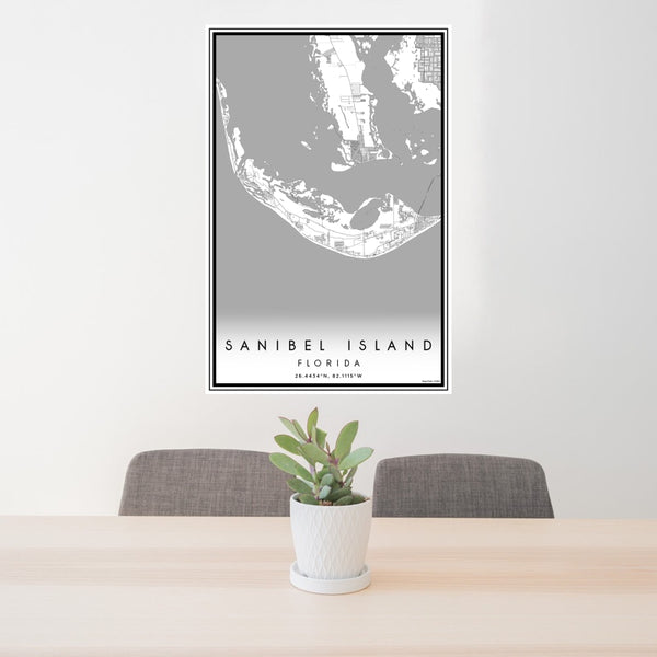 Sanibel Island - Florida Classic Map Print