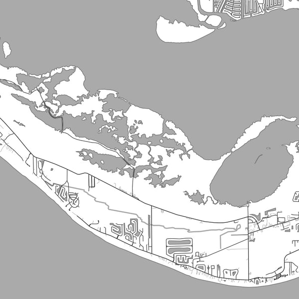 Sanibel Island - Florida Classic Map Print
