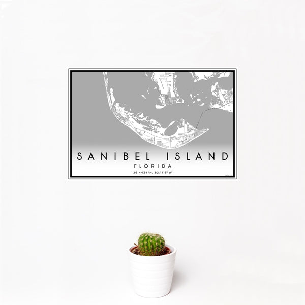 Sanibel Island - Florida Classic Map Print