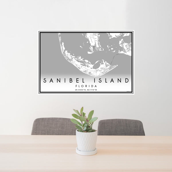 Sanibel Island - Florida Classic Map Print