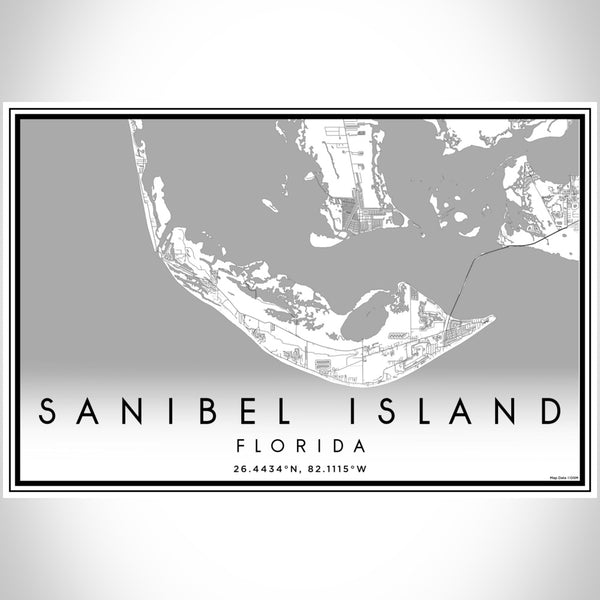 Sanibel Island - Florida Classic Map Print