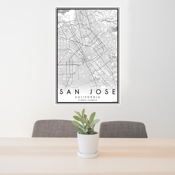 San Jose - California Classic Map Print