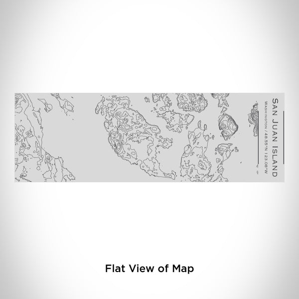 Rendered View of San Juan Island Washington Map Engraving on 10oz Stainless Steel Insulated Cup with Sipping Lid