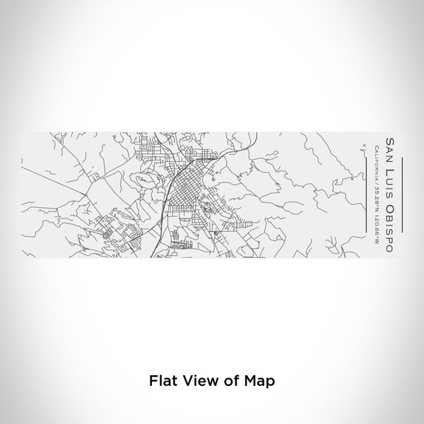 Rendered View of San Luis Obispo California Map Engraving on 10oz Stainless Steel Insulated Cup with Sliding Lid in White