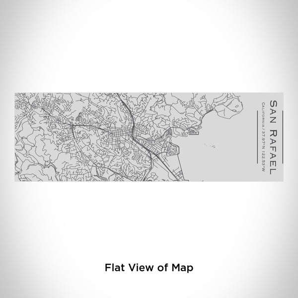 Rendered View of San Rafael California Map Engraving on 10oz Stainless Steel Insulated Cup with Sipping Lid