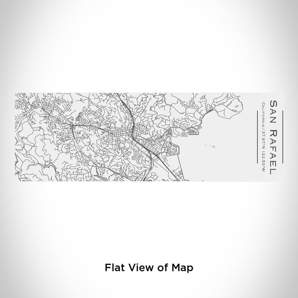 Rendered View of San Rafael California Map Engraving on 10oz Stainless Steel Insulated Cup with Sliding Lid in White