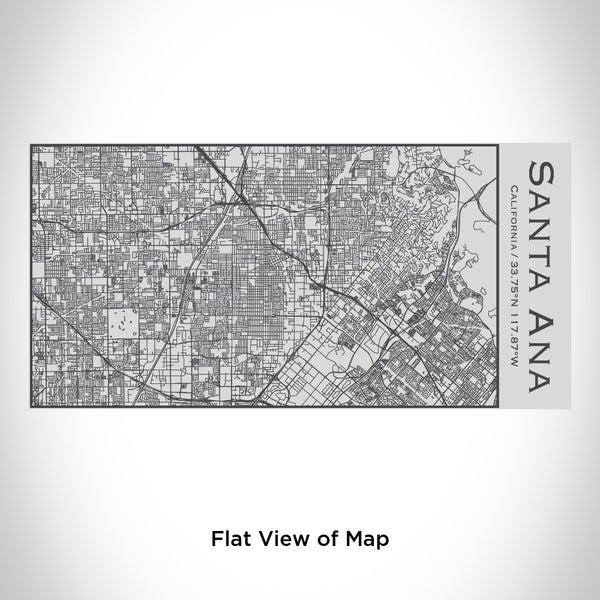 Santa Ana - California Map Insulated Bottle