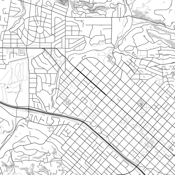 Santa Barbara - California Classic Map Print