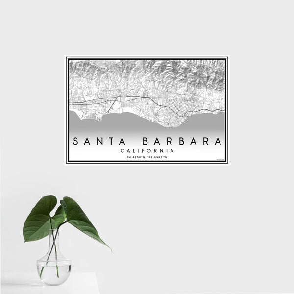 Santa Barbara - California Classic Map Print