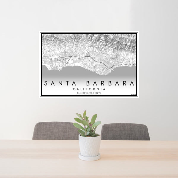 Santa Barbara - California Classic Map Print