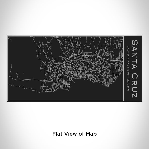 Santa Cruz - California Map Insulated Bottle in Matte Black
