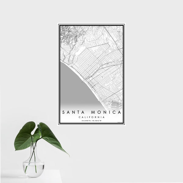 Santa Monica - California Classic Map Print