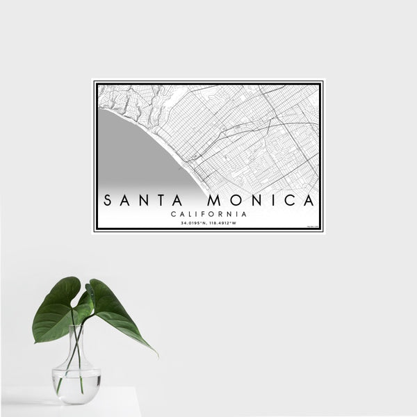 Santa Monica - California Classic Map Print