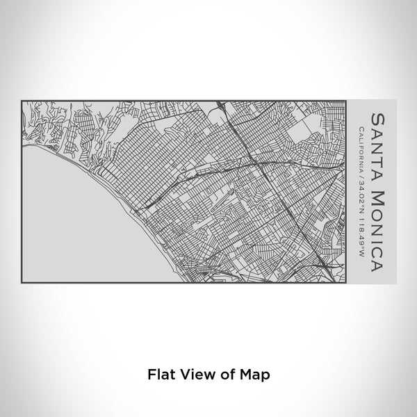 Santa Monica - California Map Insulated Bottle