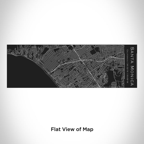 Santa Monica - California Map Insulated Cup in Matte Black