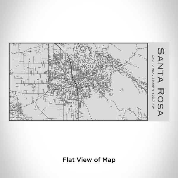 Santa Rosa - California Map Insulated Bottle