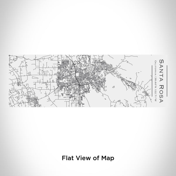 Rendered View of Santa Rosa California Map Engraving on 10oz Stainless Steel Insulated Cup with Sliding Lid in White
