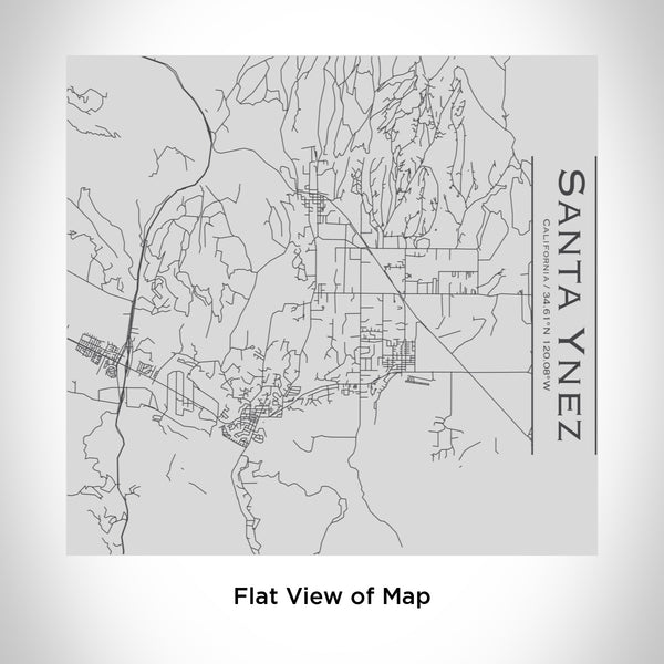Rendered View of Santa Ynez California Map Engraving on 17oz Stainless Steel Insulated Tumbler