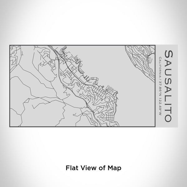 Sausalito - California Map Insulated Bottle