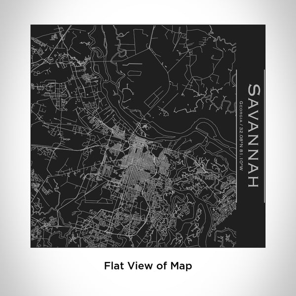 Savannah - Georgia Map Tumbler in Matte Black