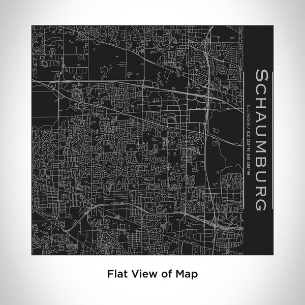 Schaumburg - Illinois Map Tumbler in Matte Black