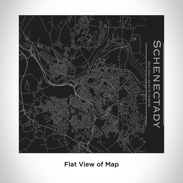 Schenectady - New York Map Tumbler in Matte Black