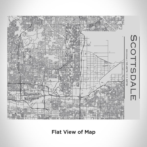 Scottsdale - Arizona Map Bottle with Bamboo Top