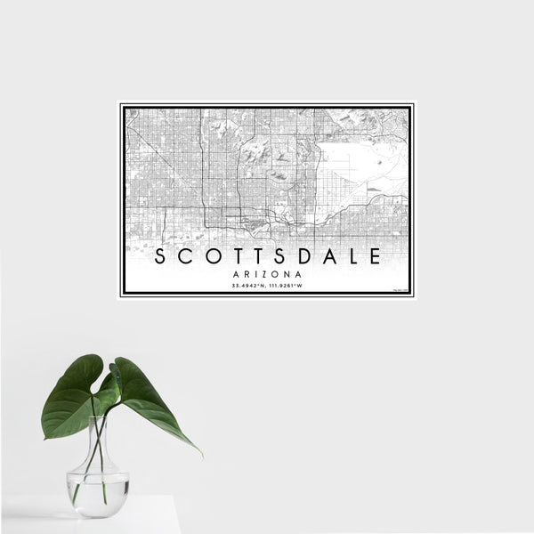 Scottsdale - Arizona Classic Map Print