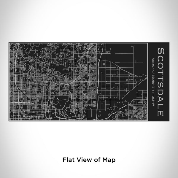 Scottsdale - Arizona Map Insulated Bottle in Matte Black