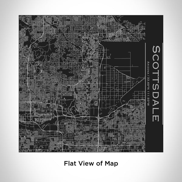 Scottsdale - Arizona Map Tumbler in Matte Black
