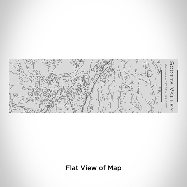 Rendered View of Scotts Valley California Map Engraving on 10oz Stainless Steel Insulated Cup with Sipping Lid
