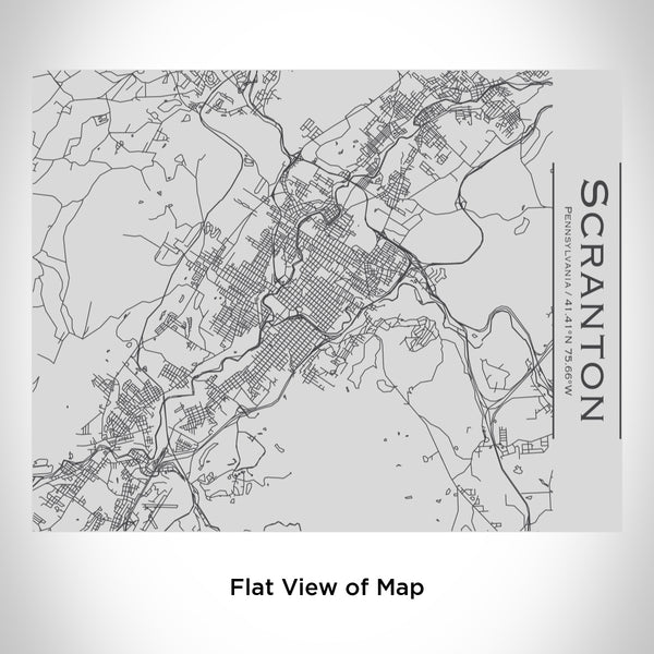 Scranton - Pennsylvania Map Bottle with Bamboo Top