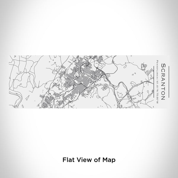 Rendered View of Scranton Pennsylvania Map Engraving on 10oz Stainless Steel Insulated Cup with Sliding Lid in White