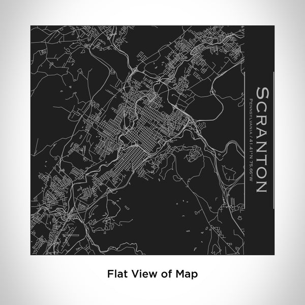 Scranton - Pennsylvania Map Tumbler in Matte Black