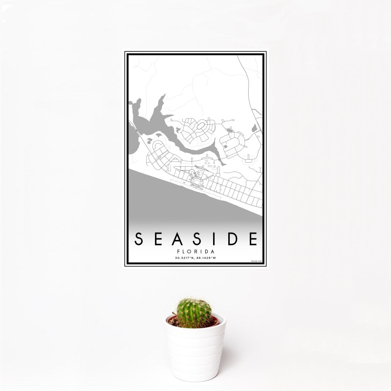 Seaside - Florida Classic Map Print