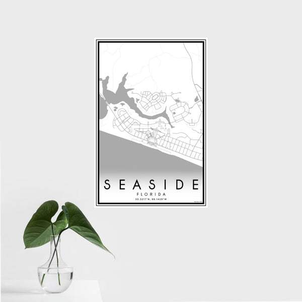 Seaside - Florida Classic Map Print