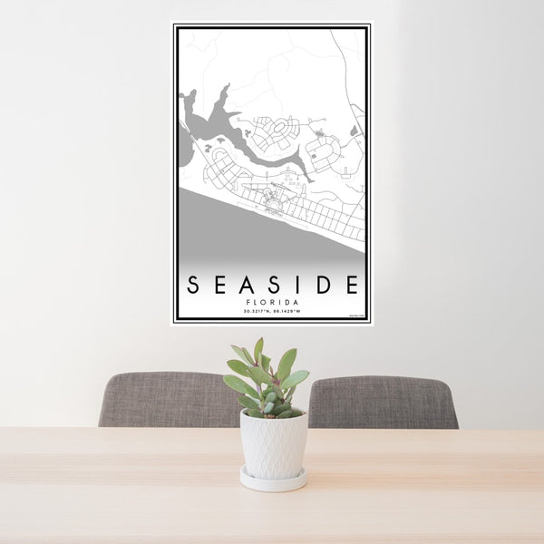 Seaside - Florida Classic Map Print