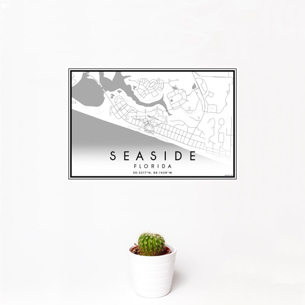 Seaside - Florida Classic Map Print