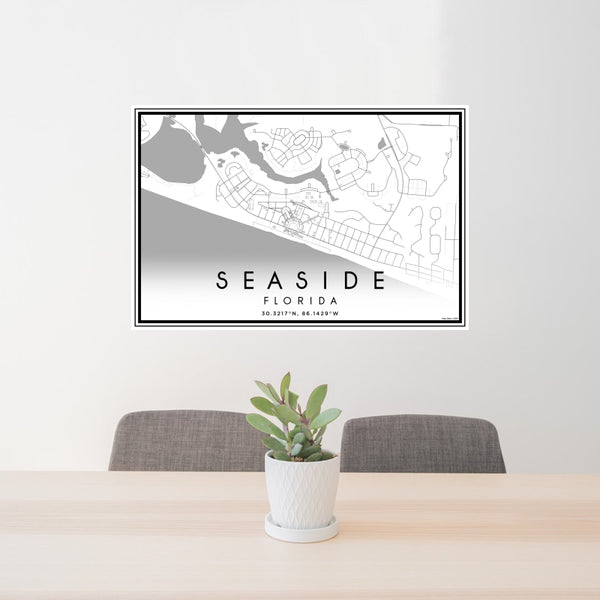 Seaside - Florida Classic Map Print