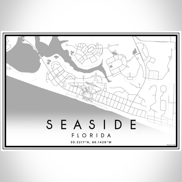 Seaside - Florida Classic Map Print
