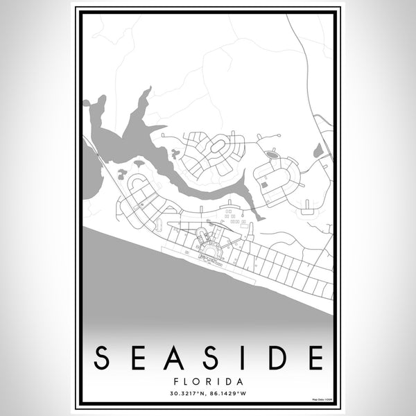 Seaside - Florida Classic Map Print